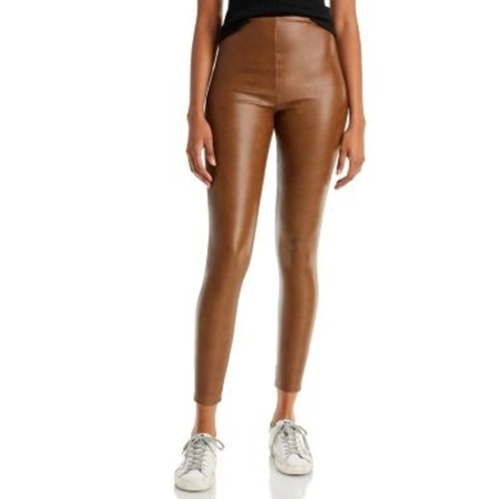 NWT $68 Aqua Faux Leather High Waist Leggings - 100% Exclusive